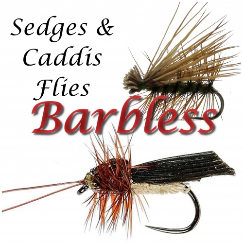 Barbless Sedges & Caddis Dry Flies